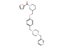 1-(4-{[1-(2-furoyl)-3-piperidinyl]methoxy}benzyl)-4-(3-pyridinylmethyl)piperazine