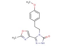 4-[2-(4-methoxyphenyl)ethyl]-5-(2-methyl-1,3-oxazol-4-yl)-2,4-dihydro-3H-1,2,4-triazol-3-one