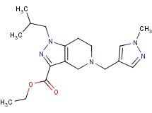 ethyl 1-isobutyl-5-[(1-methyl-1H-pyrazol-4-yl)methyl]-4,5,6,7-tetrahydro-1H-pyrazolo[4,3-c]pyridine-3-carboxylate