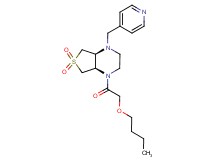 (4aS*,7aR*)-1-(butoxyacetyl)-4-(4-pyridinylmethyl)octahydrothieno[3,4-b]pyrazine 6,6-dioxide