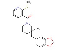 3-{[3-(1,3-benzodioxol-5-ylmethyl)-3-methylpiperidin-1-yl]carbonyl}-2-(methylthio)pyridine