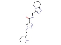 1-(2-piperidin-2-ylethyl)-N-(5,6,7,8-tetrahydro[1,2,4]triazolo[4,3-a]pyridin-3-ylmethyl)-1H-1,2,3-triazole-4-carboxamide