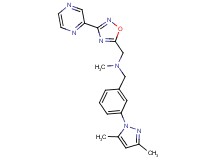 1-[3-(3,5-dimethyl-1H-pyrazol-1-yl)phenyl]-N-methyl-N-{[3-(2-pyrazinyl)-1,2,4-oxadiazol-5-yl]methyl}methanamine