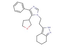 3-{2-[4-phenyl-5-(tetrahydrofuran-3-yl)-1H-imidazol-1-yl]ethyl}-4,5,6,7-tetrahydro-2H-indazole