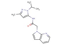 N-(1-isopropyl-3-methyl-1H-pyrazol-5-yl)-2-(1H-pyrrolo[2,3-b]pyridin-1-yl)acetamide