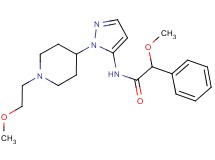 2-methoxy-N-{1-[1-(2-methoxyethyl)piperidin-4-yl]-1H-pyrazol-5-yl}-2-phenylacetamide