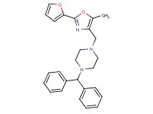 1-(diphenylmethyl)-4-{[2-(2-furyl)-5-methyl-1,3-oxazol-4-yl]methyl}piperazine