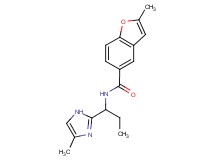 2-methyl-N-[1-(4-methyl-1H-imidazol-2-yl)propyl]-1-benzofuran-5-carboxamide