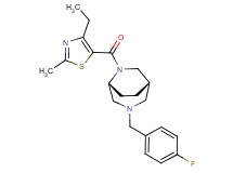 (1S*,5R*)-6-[(4-ethyl-2-methyl-1,3-thiazol-5-yl)carbonyl]-3-(4-fluorobenzyl)-3,6-diazabicyclo[3.2.2]nonane