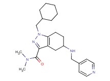1-(cyclohexylmethyl)-N,N-dimethyl-5-[(4-pyridinylmethyl)amino]-4,5,6,7-tetrahydro-1H-indazole-3-carboxamide