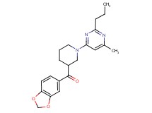 1,3-benzodioxol-5-yl[1-(6-methyl-2-propylpyrimidin-4-yl)piperidin-3-yl]methanone