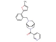 (1R*,5R*)-6-[2-(5-methyl-2-furyl)benzyl]-3-(pyridin-3-ylcarbonyl)-3,6-diazabicyclo[3.2.2]nonane