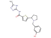 5-[1-(3-hydroxybenzyl)-2-pyrrolidinyl]-N-(5-methyl-4H-1,2,4-triazol-3-yl)-2-thiophenecarboxamide