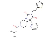 5-[1-(3-methylbutanoyl)-4-piperidinyl]-5-(2-pyridinyl)-3-[2-(2-thienyl)ethyl]-2,4-imidazolidinedione