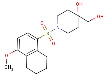 4-(hydroxymethyl)-1-[(4-methoxy-5,6,7,8-tetrahydronaphthalen-1-yl)sulfonyl]piperidin-4-ol
