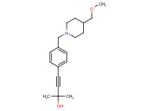 4-(4-{[4-(methoxymethyl)piperidin-1-yl]methyl}phenyl)-2-methylbut-3-yn-2-ol