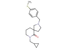 7-(cyclopropylmethyl)-2-[4-(methylthio)benzyl]-2,7-diazaspiro[4.5]decan-6-one