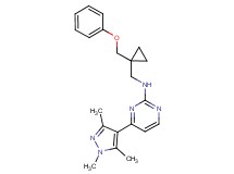 N-{[1-(phenoxymethyl)cyclopropyl]methyl}-4-(1,3,5-trimethyl-1H-pyrazol-4-yl)-2-pyrimidinamine