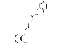 N-(2-fluorobenzyl)-2-{[3-(2-hydroxyphenyl)propyl]amino}acetamide