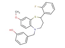 3-{[2-(2-fluorophenyl)-8-methoxy-3,4-dihydro-1,5-benzothiazepin-5(2H)-yl]methyl}phenol