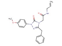 N-allyl-2-[3-benzyl-1-(4-methoxyphenyl)-5-oxo-1,5-dihydro-4H-1,2,4-triazol-4-yl]acetamide
