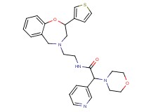 2-(4-morpholinyl)-2-(3-pyridinyl)-N-{2-[2-(3-thienyl)-2,3-dihydro-1,4-benzoxazepin-4(5H)-yl]ethyl}acetamide