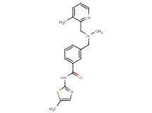 3-({methyl[(3-methylpyridin-2-yl)methyl]amino}methyl)-N-(5-methyl-1,3-thiazol-2-yl)benzamide