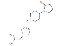 1-{1-[(5-isobutyl-2-thienyl)methyl]piperidin-4-yl}pyrrolidin-2-one