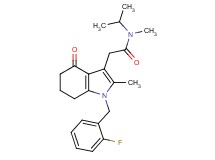 2-[1-(2-fluorobenzyl)-2-methyl-4-oxo-4,5,6,7-tetrahydro-1H-indol-3-yl]-N-isopropyl-N-methylacetamide