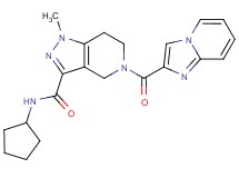 N-cyclopentyl-5-(imidazo[1,2-a]pyridin-2-ylcarbonyl)-1-methyl-4,5,6,7-tetrahydro-1H-pyrazolo[4,3-c]pyridine-3-carboxamide