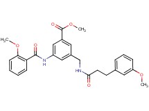 methyl 3-[(2-methoxybenzoyl)amino]-5-({[3-(3-methoxyphenyl)propanoyl]amino}methyl)benzoate