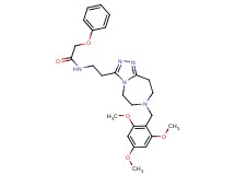 2-phenoxy-N-{2-[7-(2,4,6-trimethoxybenzyl)-6,7,8,9-tetrahydro-5H-[1,2,4]triazolo[4,3-d][1,4]diazepin-3-yl]ethyl}acetamide
