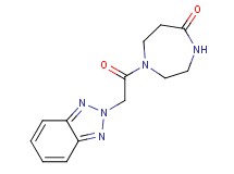 1-(2H-1,2,3-benzotriazol-2-ylacetyl)-1,4-diazepan-5-one