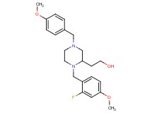 2-[1-(2-fluoro-4-methoxybenzyl)-4-(4-methoxybenzyl)-2-piperazinyl]ethanol