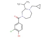 2-chloro-4-{[4-(cyclopropylmethyl)-3-isopropyl-1,4-diazepan-1-yl]carbonyl}phenol