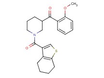 (2-methoxyphenyl)[1-(4,5,6,7-tetrahydro-1-benzothien-3-ylcarbonyl)-3-piperidinyl]methanone