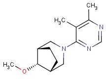(8-syn)-3-(5,6-dimethylpyrimidin-4-yl)-8-methoxy-3-azabicyclo[3.2.1]octane