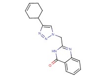 2-[(4-cyclohex-3-en-1-yl-1H-1,2,3-triazol-1-yl)methyl]quinazolin-4(3H)-one