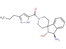 (2R*,3R*)-3-amino-1'-[(3-propyl-1H-pyrazol-5-yl)carbonyl]-2,3-dihydrospiro[indene-1,4'-piperidin]-2-ol