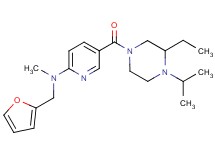 5-[(3-ethyl-4-isopropyl-1-piperazinyl)carbonyl]-N-(2-furylmethyl)-N-methyl-2-pyridinamine