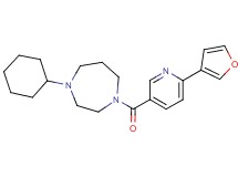 1-cyclohexyl-4-{[6-(3-furyl)pyridin-3-yl]carbonyl}-1,4-diazepane