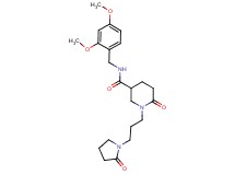 N-(2,4-dimethoxybenzyl)-6-oxo-1-[3-(2-oxo-1-pyrrolidinyl)propyl]-3-piperidinecarboxamide