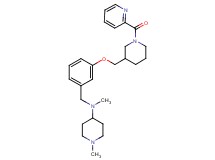 N,1-dimethyl-N-(3-{[1-(2-pyridinylcarbonyl)-3-piperidinyl]methoxy}benzyl)-4-piperidinamine