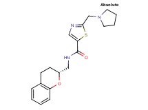 N-[(2R)-3,4-dihydro-2H-chromen-2-ylmethyl]-2-(pyrrolidin-1-ylmethyl)-1,3-thiazole-5-carboxamide