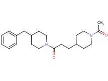 1-acetyl-4-[3-(4-benzylpiperidin-1-yl)-3-oxopropyl]piperidine