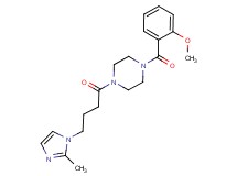 1-(2-methoxybenzoyl)-4-[4-(2-methyl-1H-imidazol-1-yl)butanoyl]piperazine