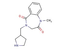 1-methyl-4-(3-pyrrolidinylmethyl)-3,4-dihydro-1H-1,4-benzodiazepine-2,5-dione hydrochloride