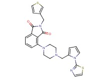 4-(4-{[1-(1,3-thiazol-2-yl)-1H-pyrrol-2-yl]methyl}-1-piperazinyl)-2-(3-thienylmethyl)-1H-isoindole-1,3(2H)-dione
