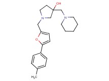 1-{[5-(4-methylphenyl)-2-furyl]methyl}-3-(piperidin-1-ylmethyl)pyrrolidin-3-ol