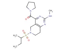 6-(sec-butylsulfonyl)-N-methyl-4-(pyrrolidin-1-ylcarbonyl)-5,6,7,8-tetrahydropyrido[4,3-d]pyrimidin-2-amine